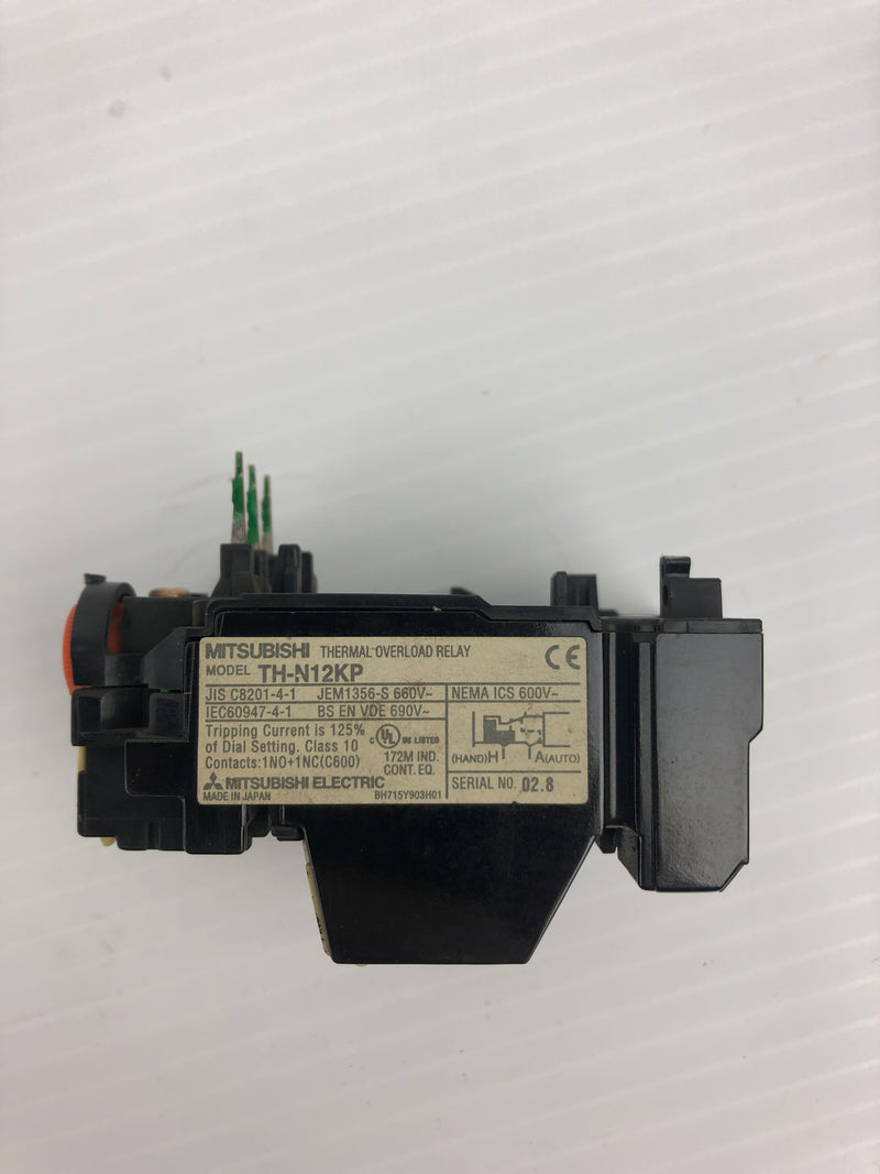 Mitsubishi TH-N12KP Thermal Overload Relay 600V