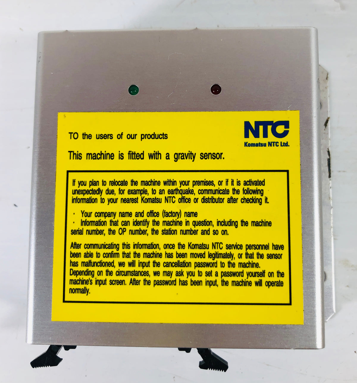 Komatsu NTC NBS-200D-011 Control Board 10NA0103