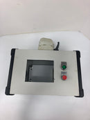 Hoffman CP253512 Industrial Control Panel Enclosure Cutout w/Pushbuttons A-1958