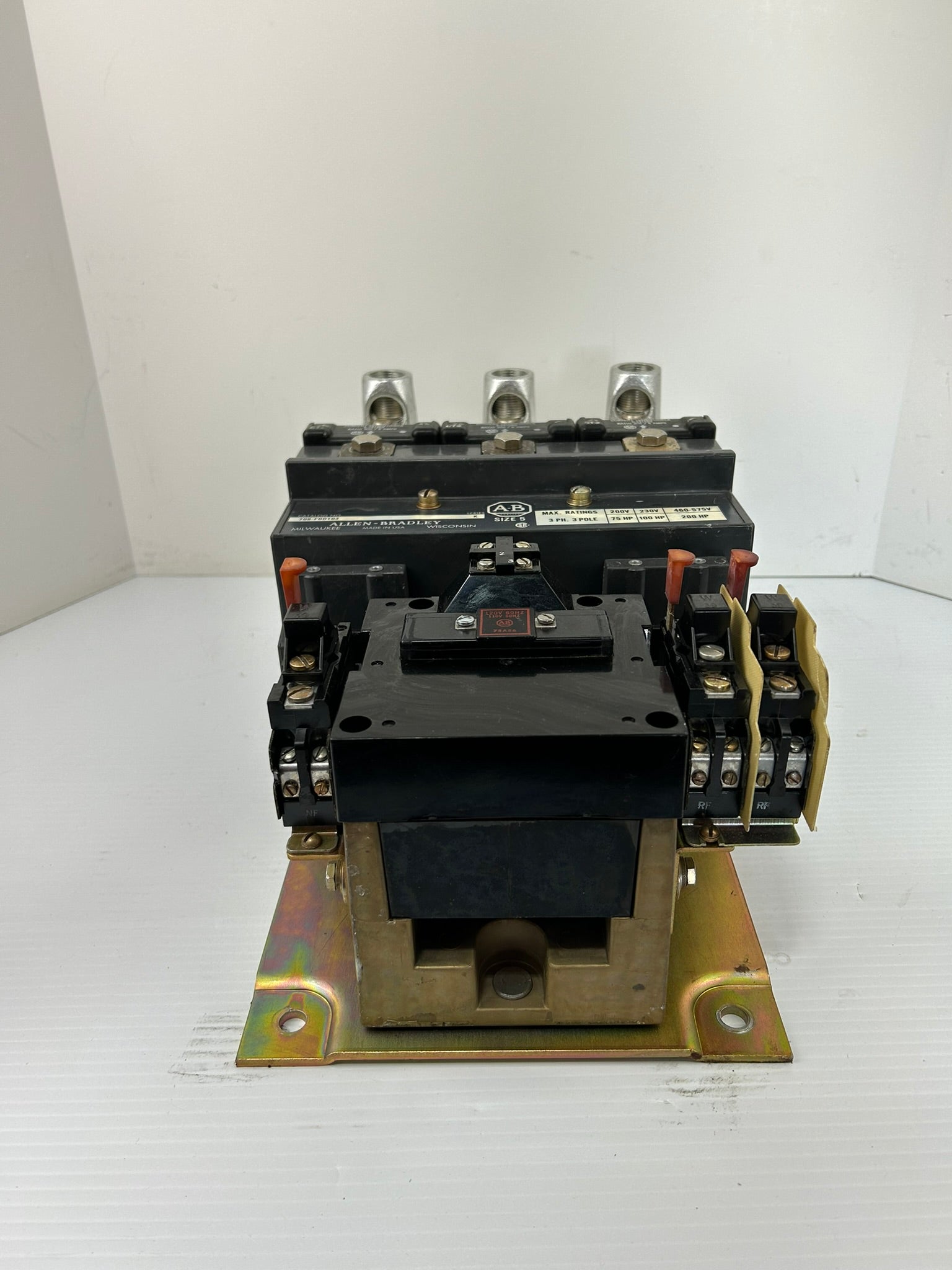 Allen Bradley 709-F0D103 Size 5 Starter Series K 3 Phase 3 Pole