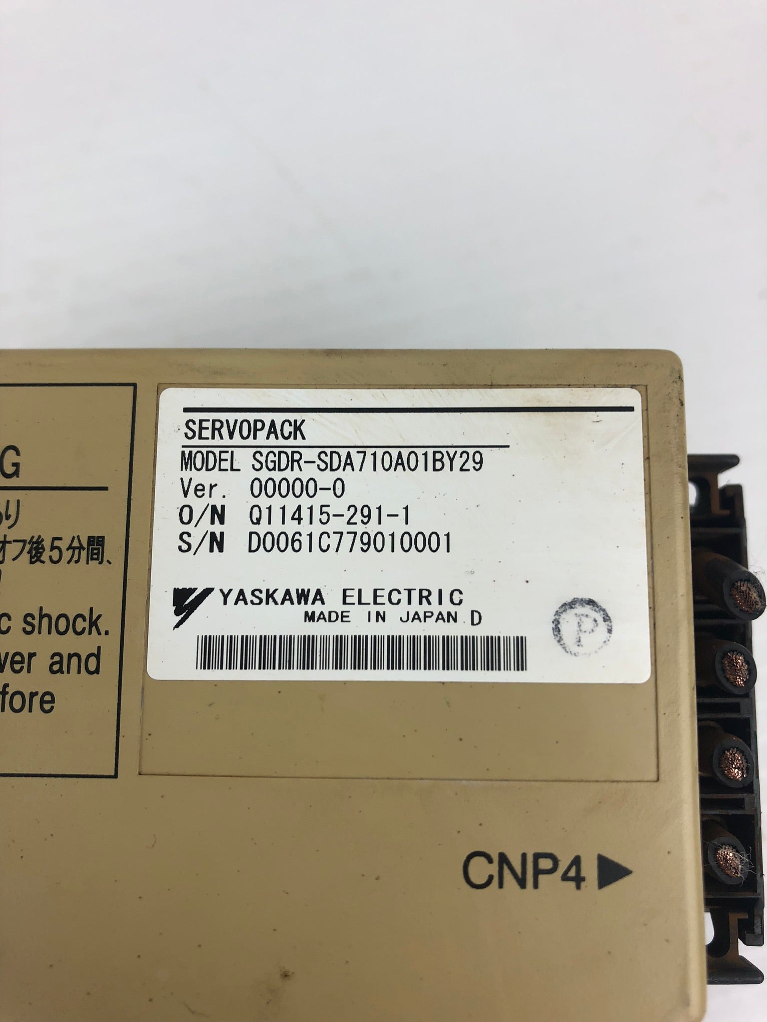 Yaskawa Servopack SGDR-SDA710A01BY29 Servo Driver