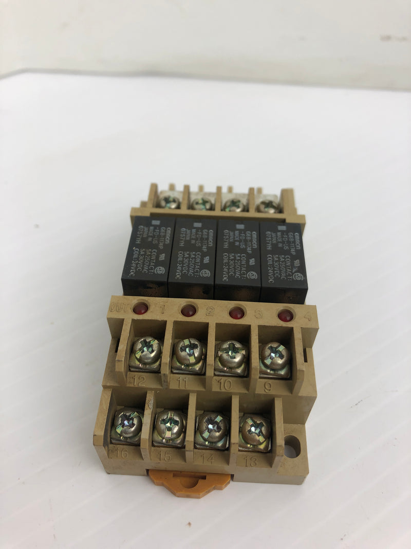 OMRON G6B-47BND Terminal Block 5A 250VAC Coil 24VDC