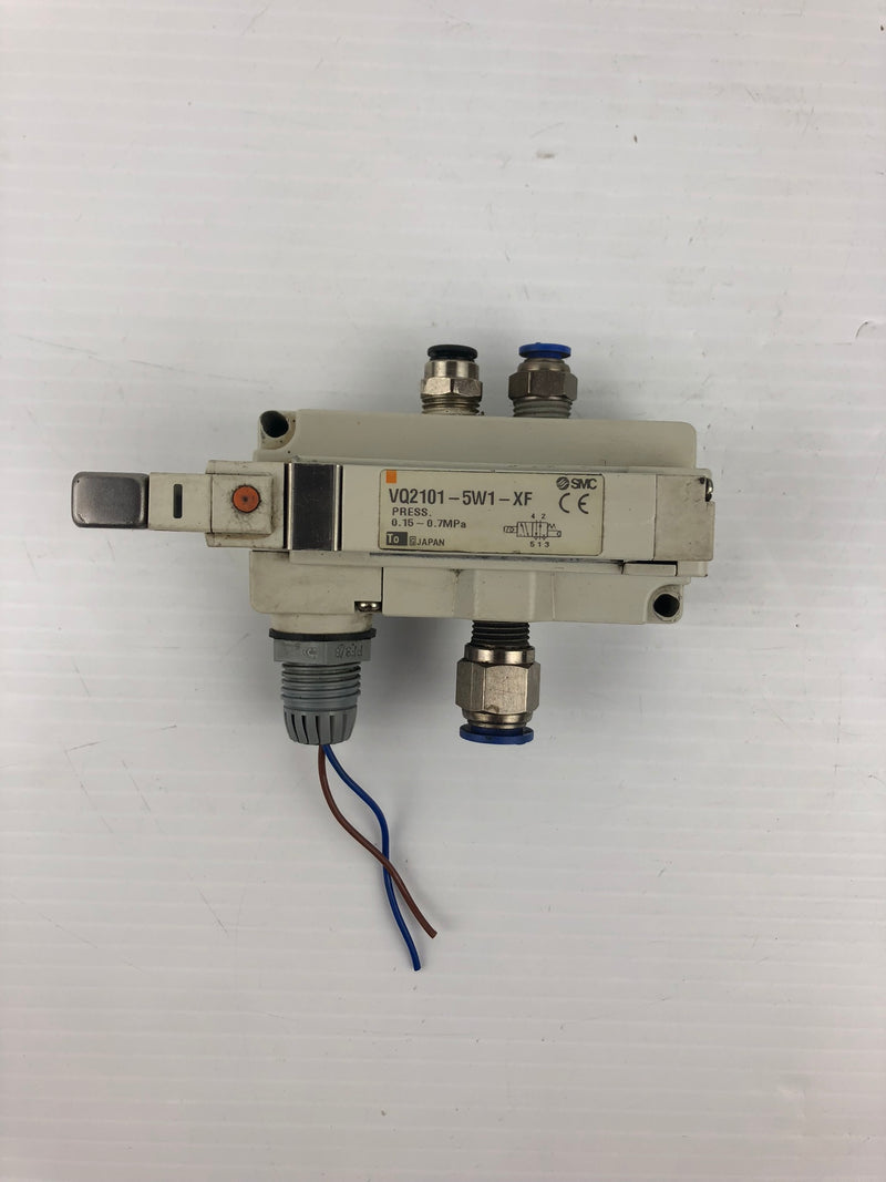 SMC VQ2101-SW1-XF Solenoid Valve 0.15-0.7 MPa