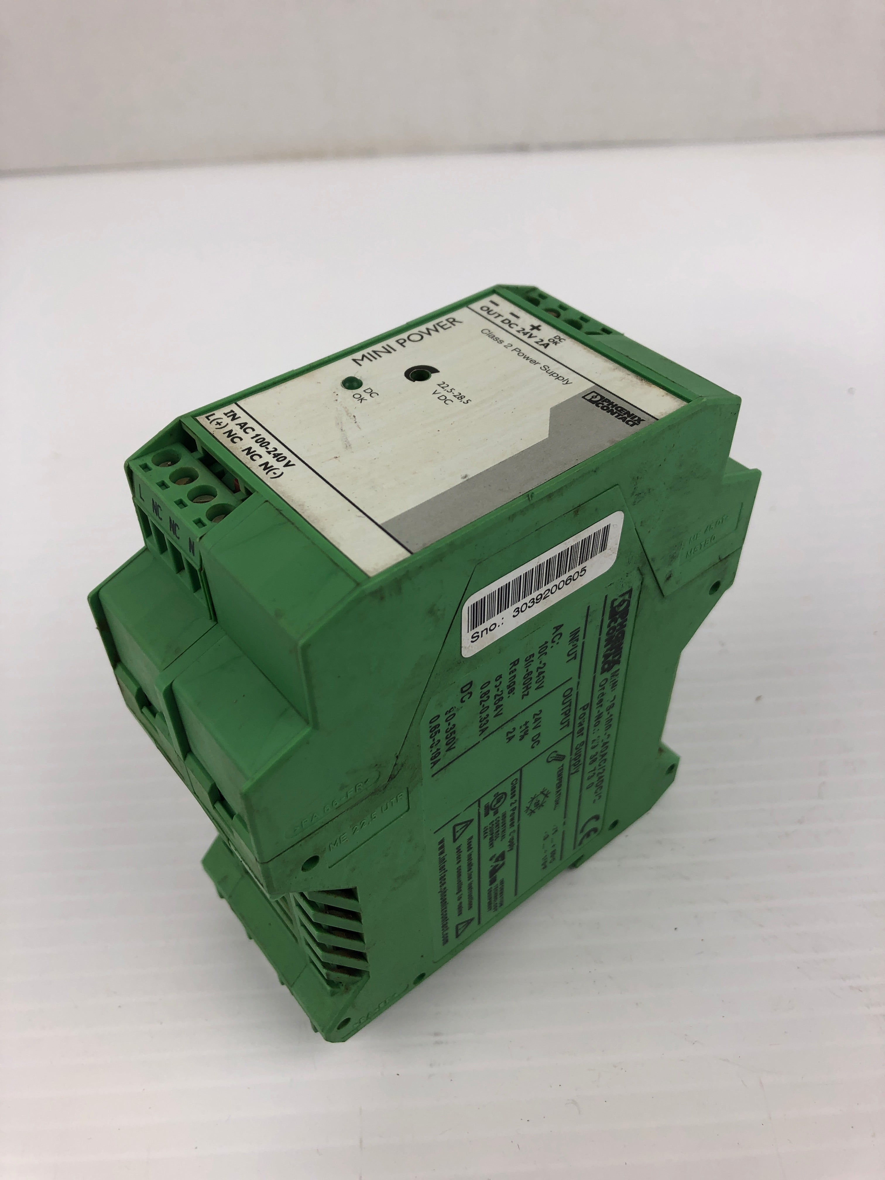 Phoenix Contact MINI-PS-100-240AC/24DC/2 PLC Power Supply