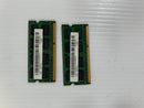 Samsung 2GB 2Rx8 PC3-8500S-04-10-F2 Laptop RAM (Lot of 2)