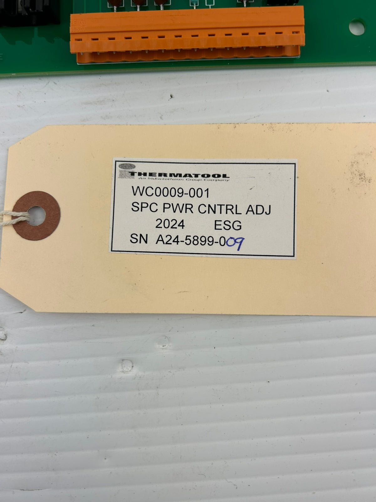 Thermatool WC0009-001 Speed Power Control Board V1.0 A24-5899-009