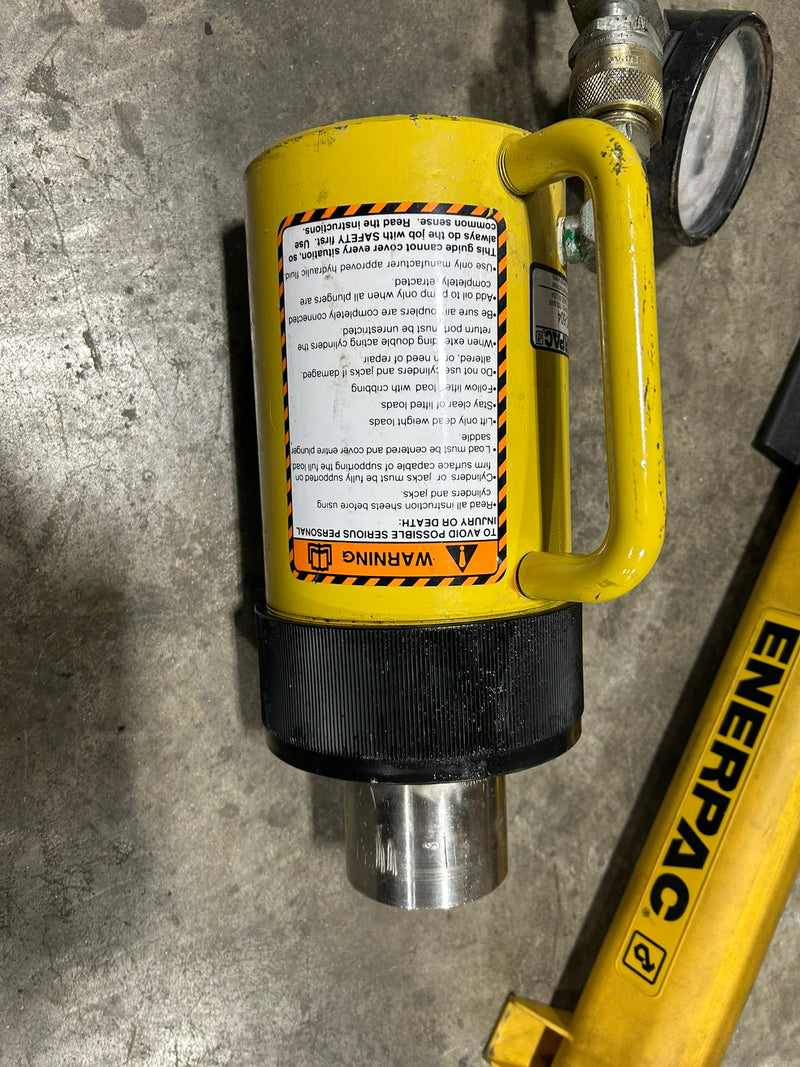 Enerpac RC-504 Hydraulic Cylinder with Enerpac P-392 Hydraulic Hand Pump