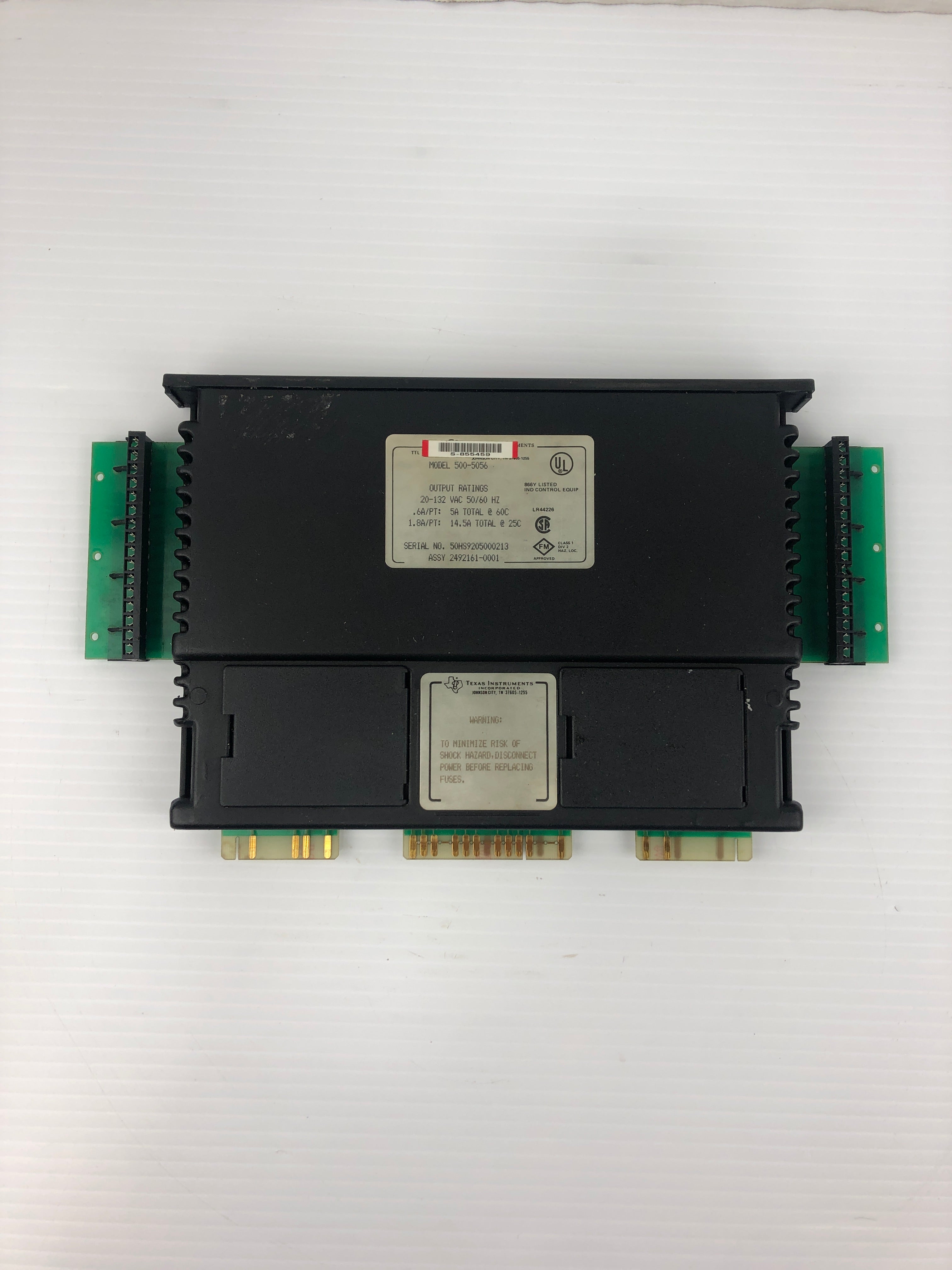 Texas Instruments 500-5056 Output Module Assembly 20-132VAC 5A 2492161-0001
