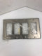 Leviton 100-84412-40 Steel 4 Gang Wall Plate - Lot of 4