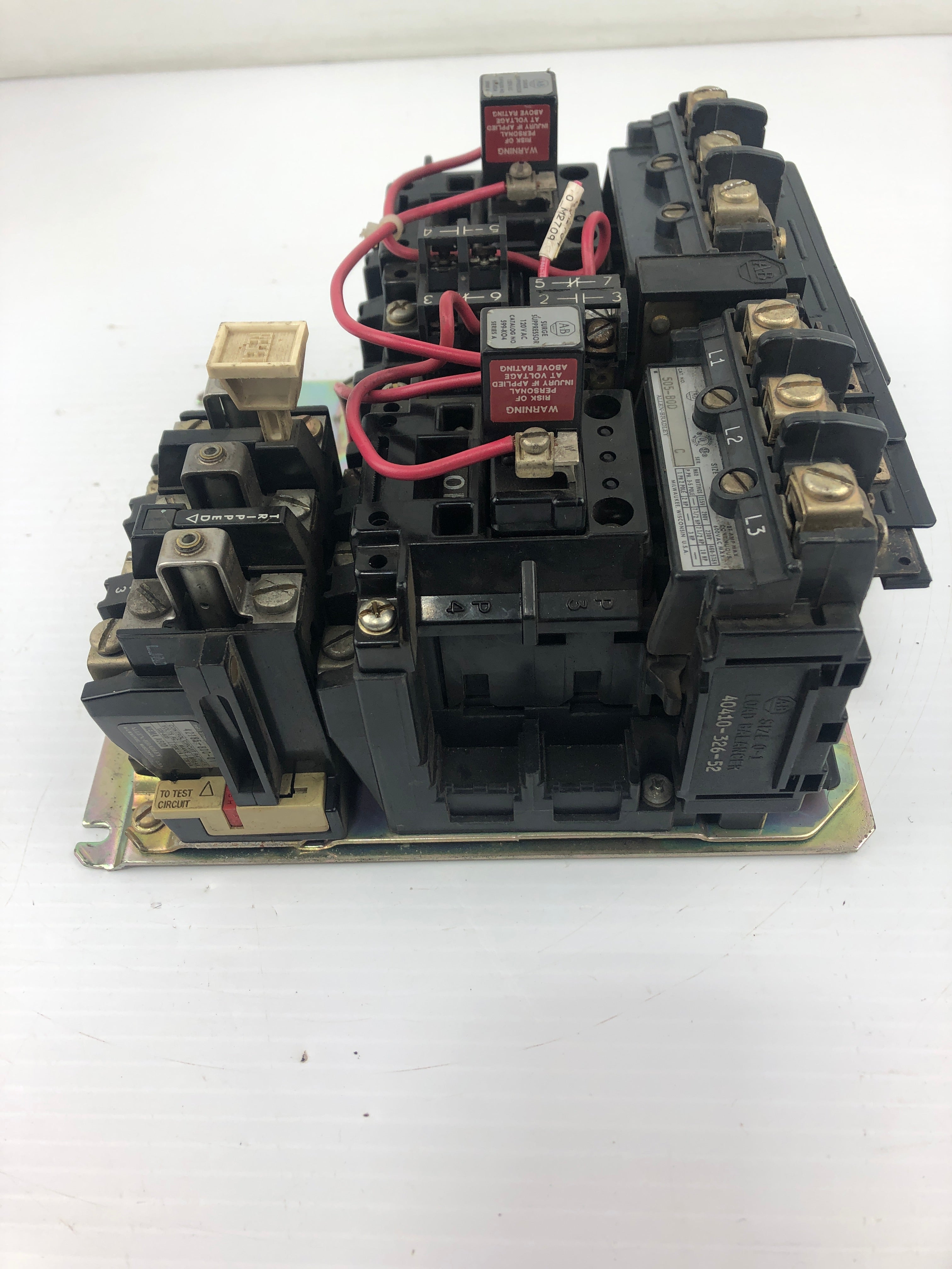 Allen-Bradley 505-BOD Reversing Motor Starter Series C Size 1 505-B0D