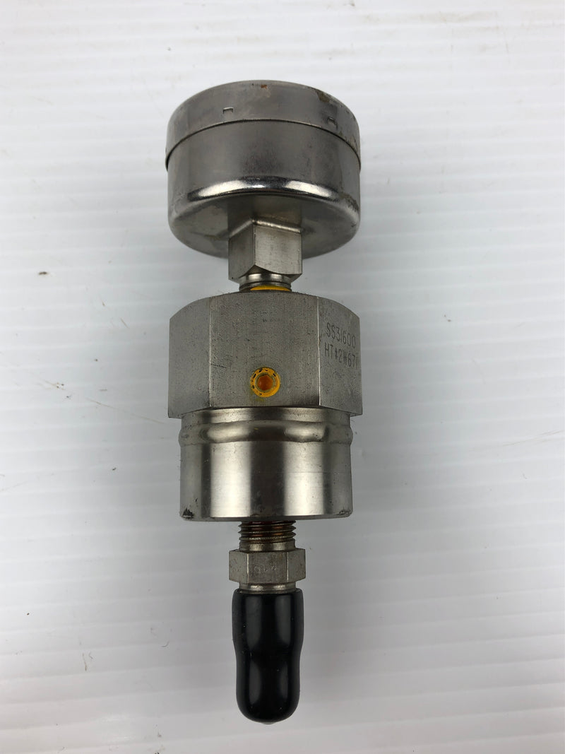 WIKA 316SS Gauge 0-160 PSI Tube and Connection