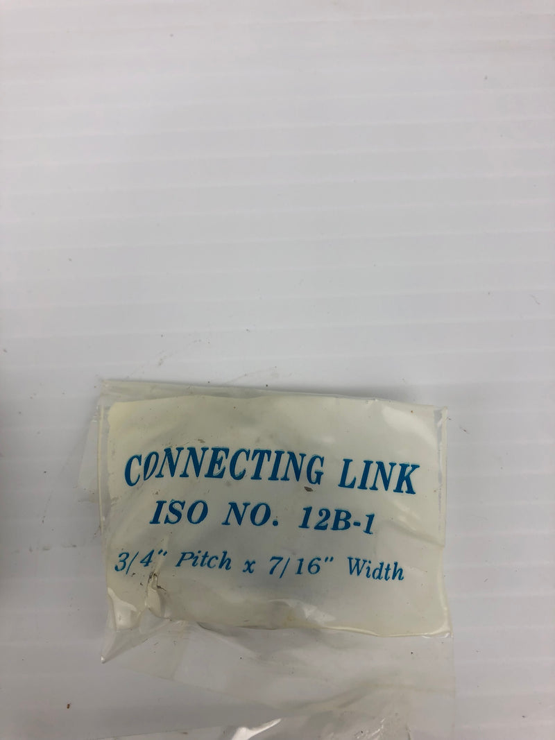 Simplex ISO 12B-1 Connecting Links for Roller Chain - Lot of 16