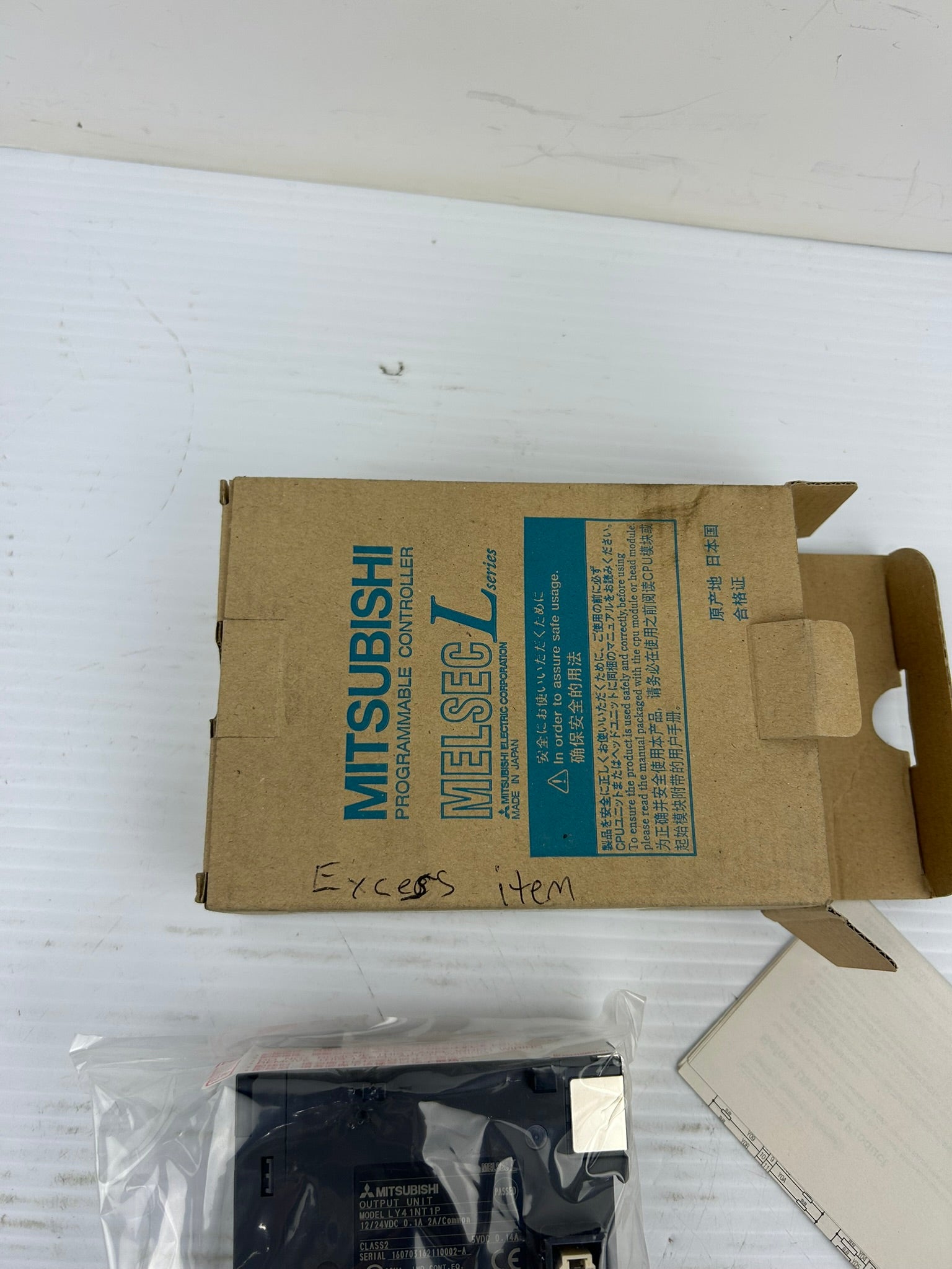 Mitsubishi LY41NT1P Output Unit PLC Module 12/24VDC 0.1A 2A/Common Class 2 5VDC