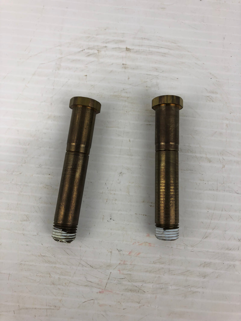 3-1/4" Brass Nozzle Welding Fitting - Lot of 2
