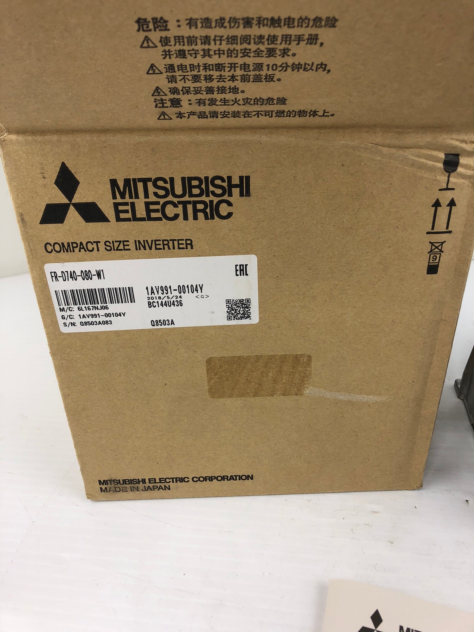 Mitsubishi FR-D740-080-W1 Inverter Variable Frequency Drive