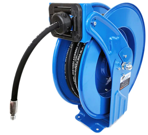 Industrial Grease Hose Reel with 1/4"x50' Hose 5800 PSI Macnaught M3D-G-7550 ***
