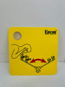 Encon Safety Swing Pull Away Eyewash Station Sign Yellow - Lot of 9