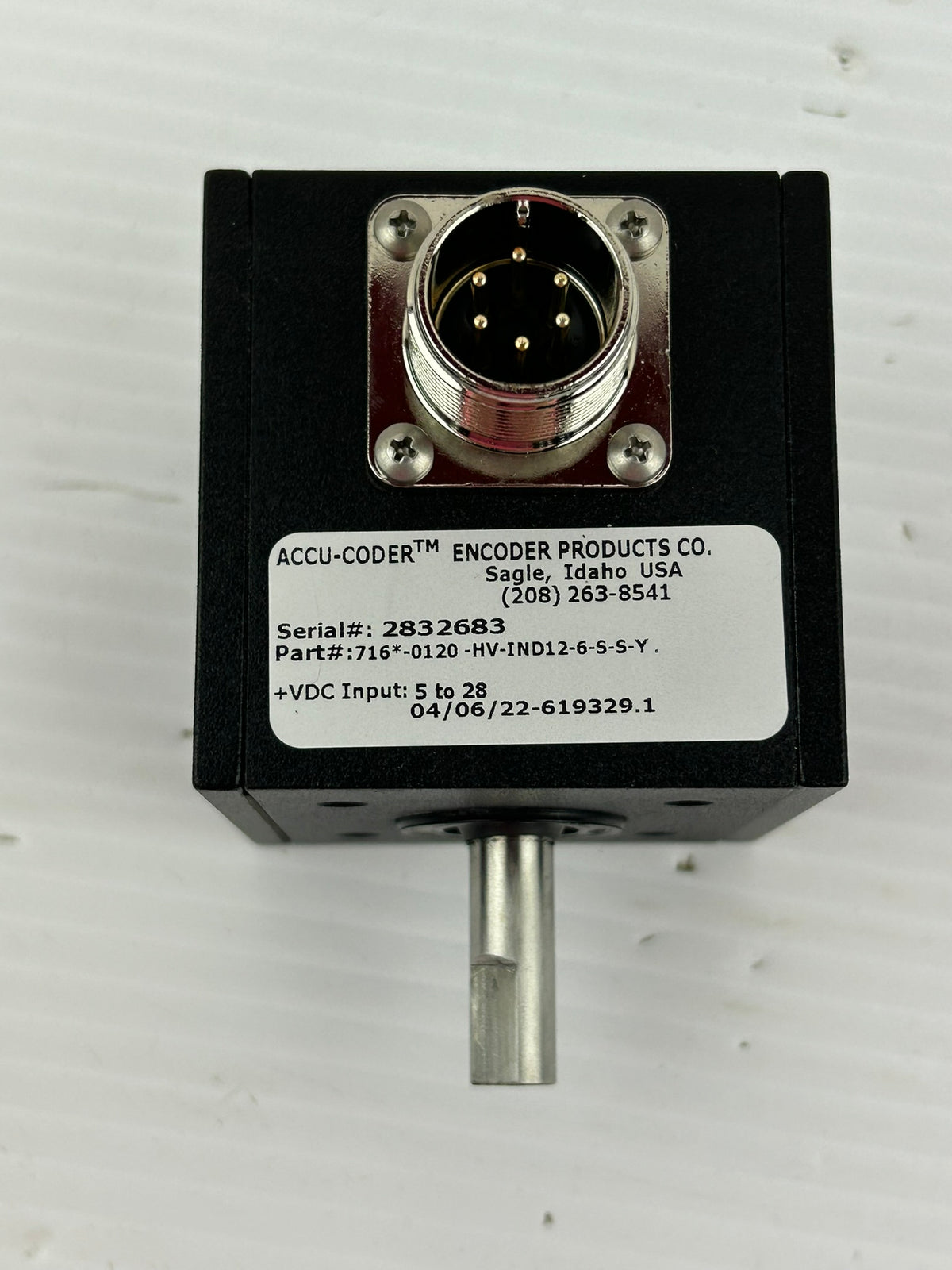 Accu-Coder 716*-0120-HV-IND12-6-S-S-Y Industrial Rotary Encoder 5-28 VDC