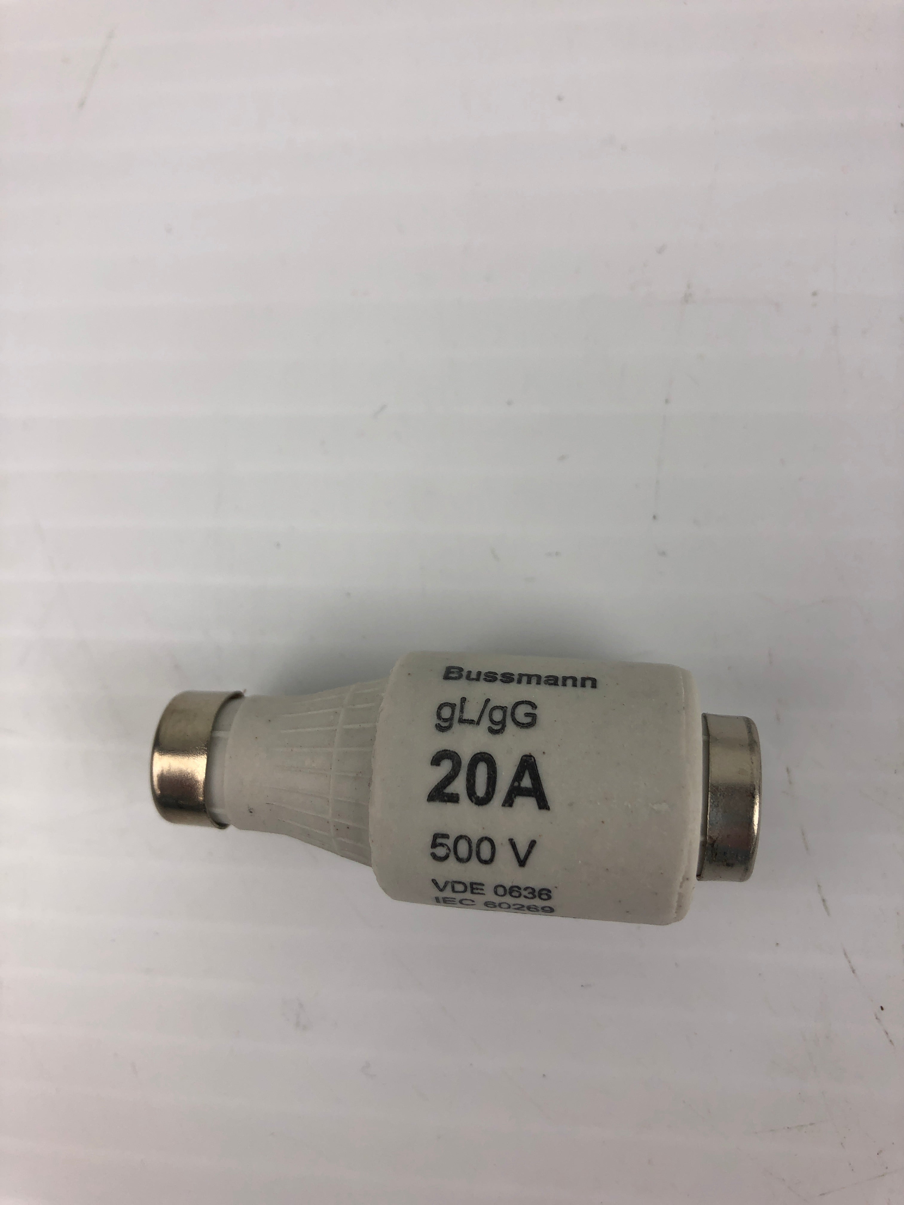 Bussman 20D27 Ceramic Bottle Fuse 20A 500V (Box of 5)