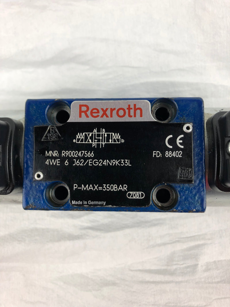 Rexroth 4WE 6 J62/EG24N9K33L Control Valve R900247566