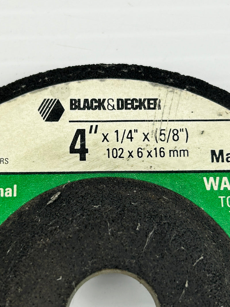 Black & Decker Industrial Masonry Grinding Wheel C24R 4' x 1/4" x 5/8" Lot of 17