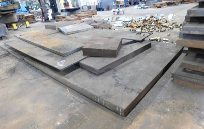 Heavy Steel Plate Slab Lot Miscellaneous Sizes