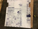 Sabic Innovative Plastics Lexan Polycarbonate Sheet 47" x 27" x 1/8" - Cut Outs