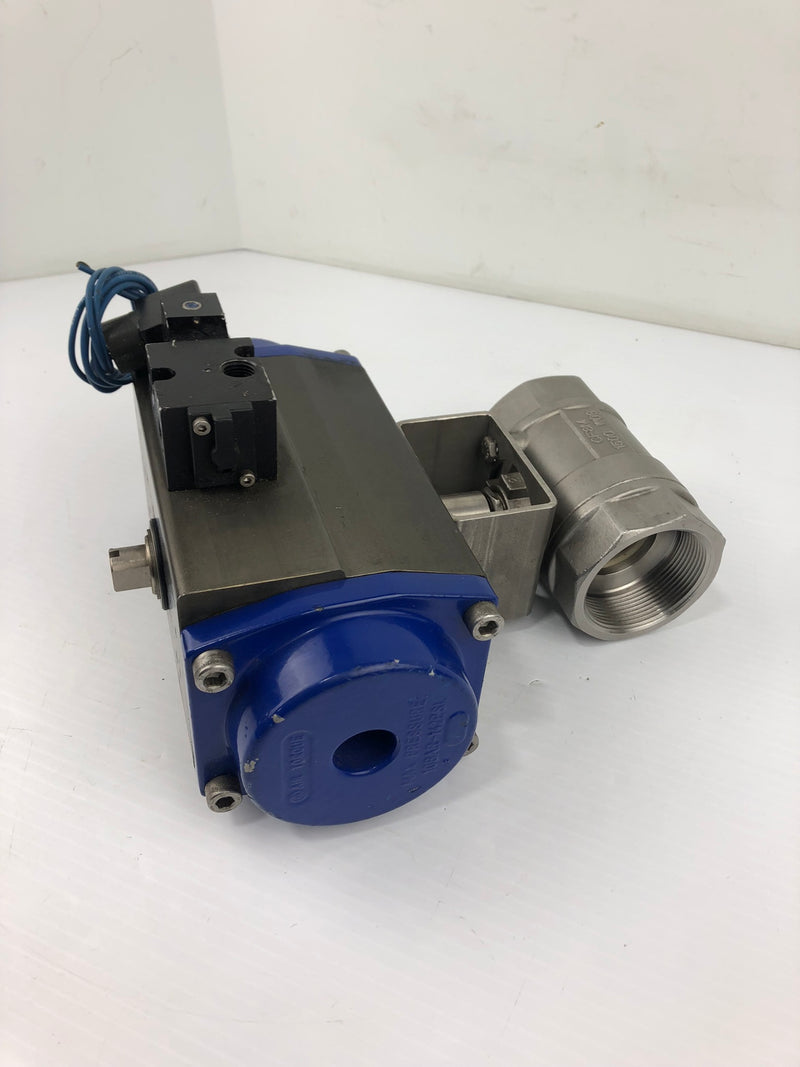 Durair AT25 Solenoid Pneumatic Driven Ball Valve