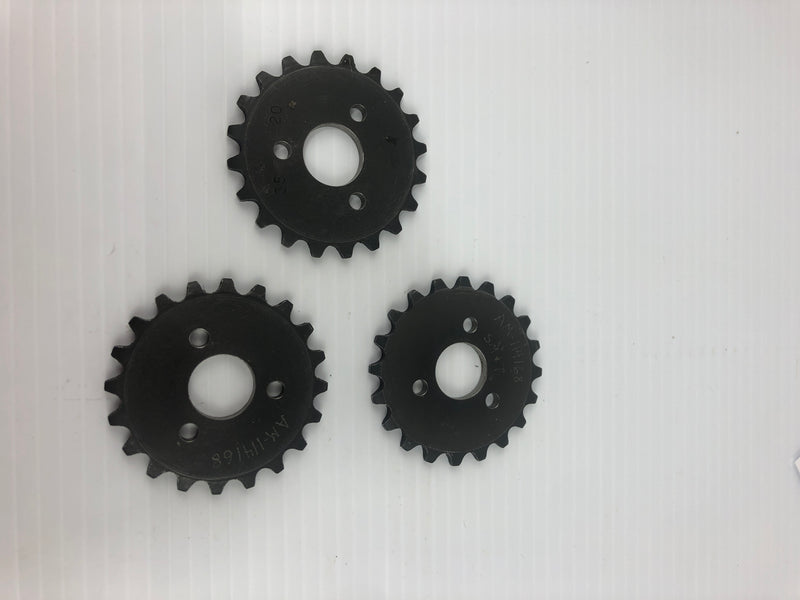 Ametric 35-20 Gear Sprocket 1-1/2" Diameter 20 Teeth - Lot of 3