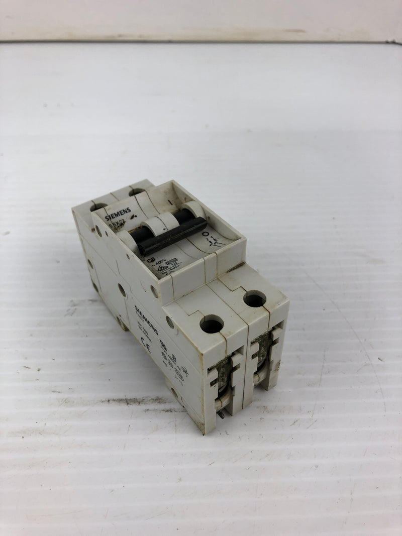 Siemens 5SX22 Circuit Breaker C6 2 Pole 10 Amp