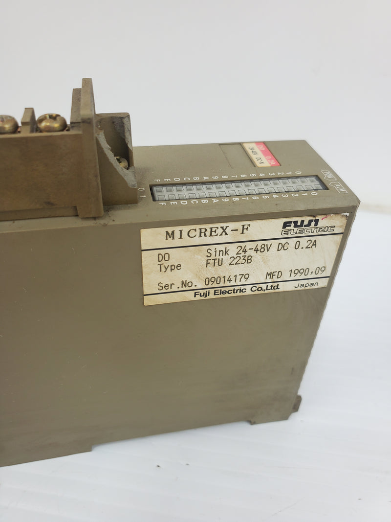 Fuji Electric FTU223B Micrex-F Sink PLC Module 24-48VDC 0.2A