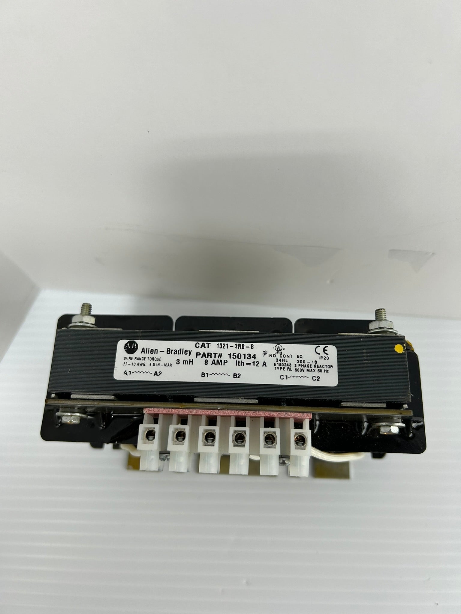 Allen-Bradley 1321-3R8-B Reactor 150134 Type RL 600V 3PH