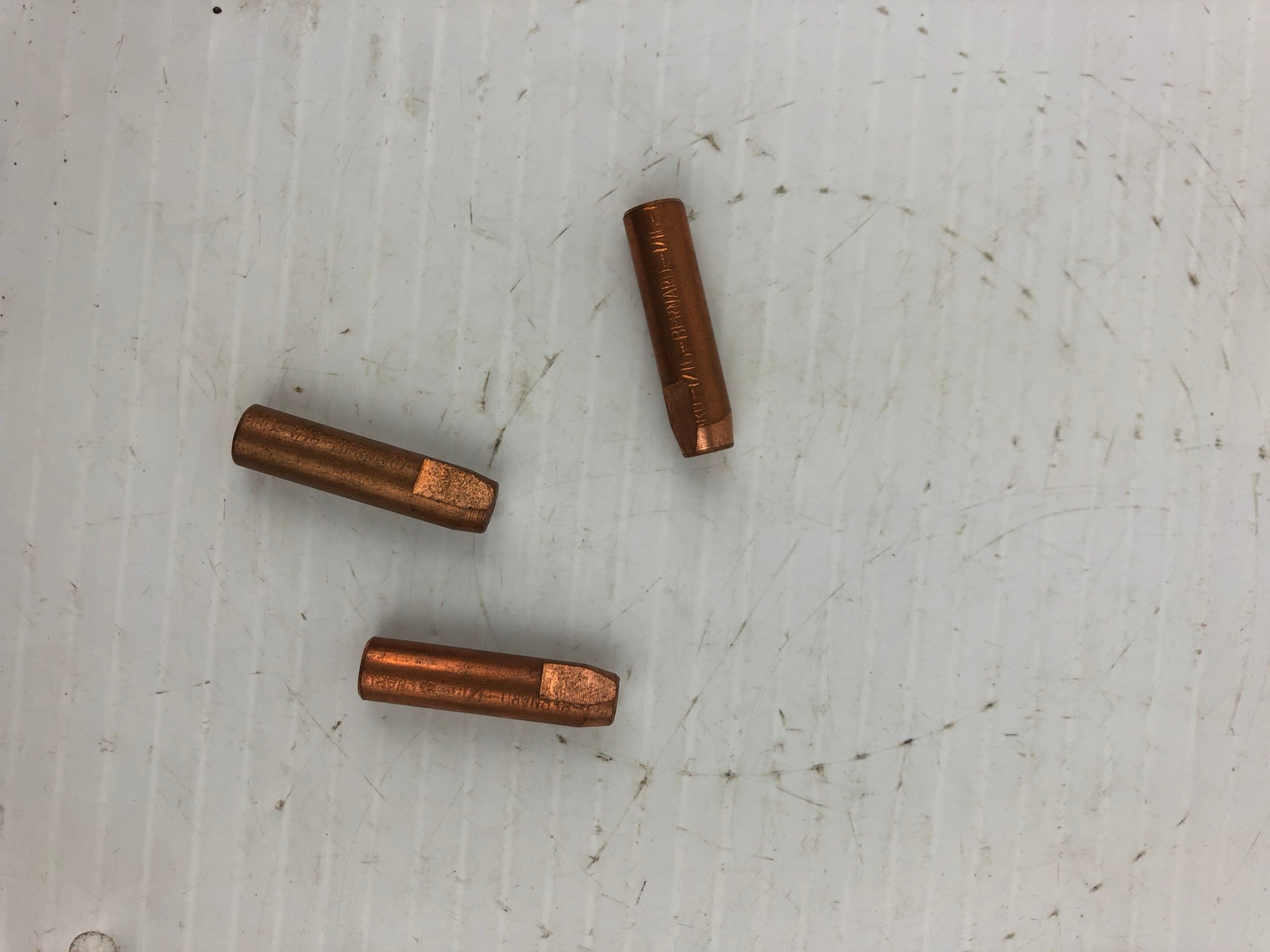 Bernard 1/16 Welding Contact Tip - Lot of 3