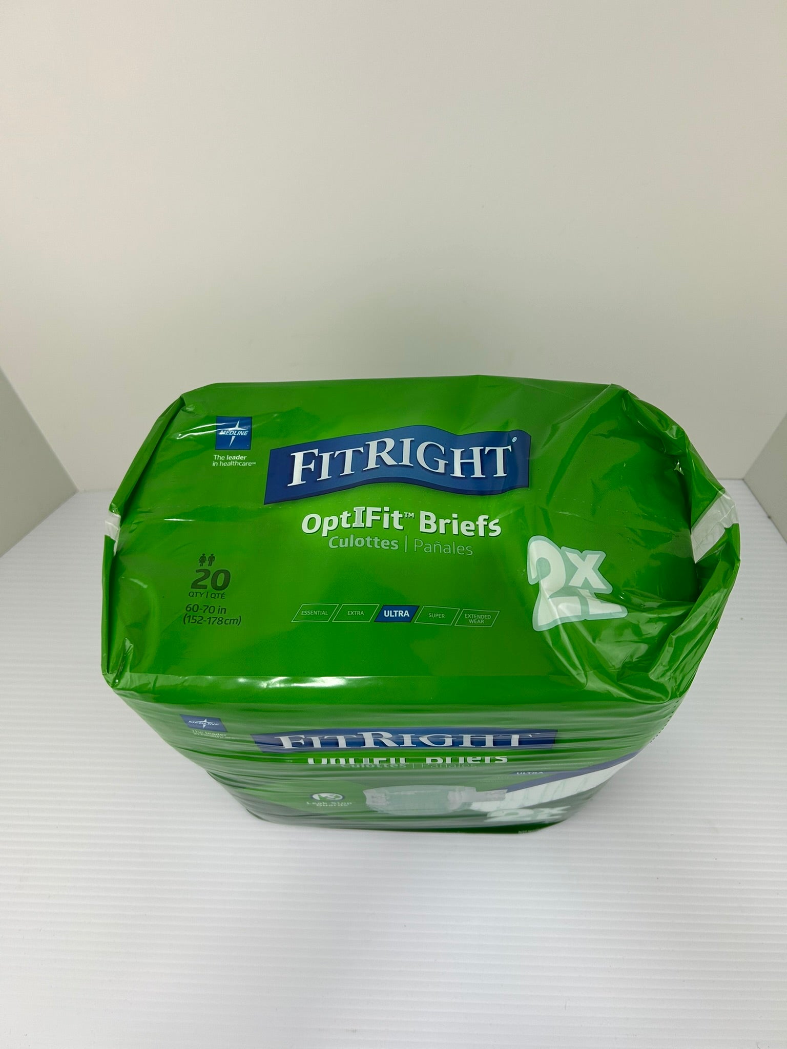FitRight Optifit Briefs 2XL Ultra Adult Diapers - 60 to 70 Inches - Pack of 20