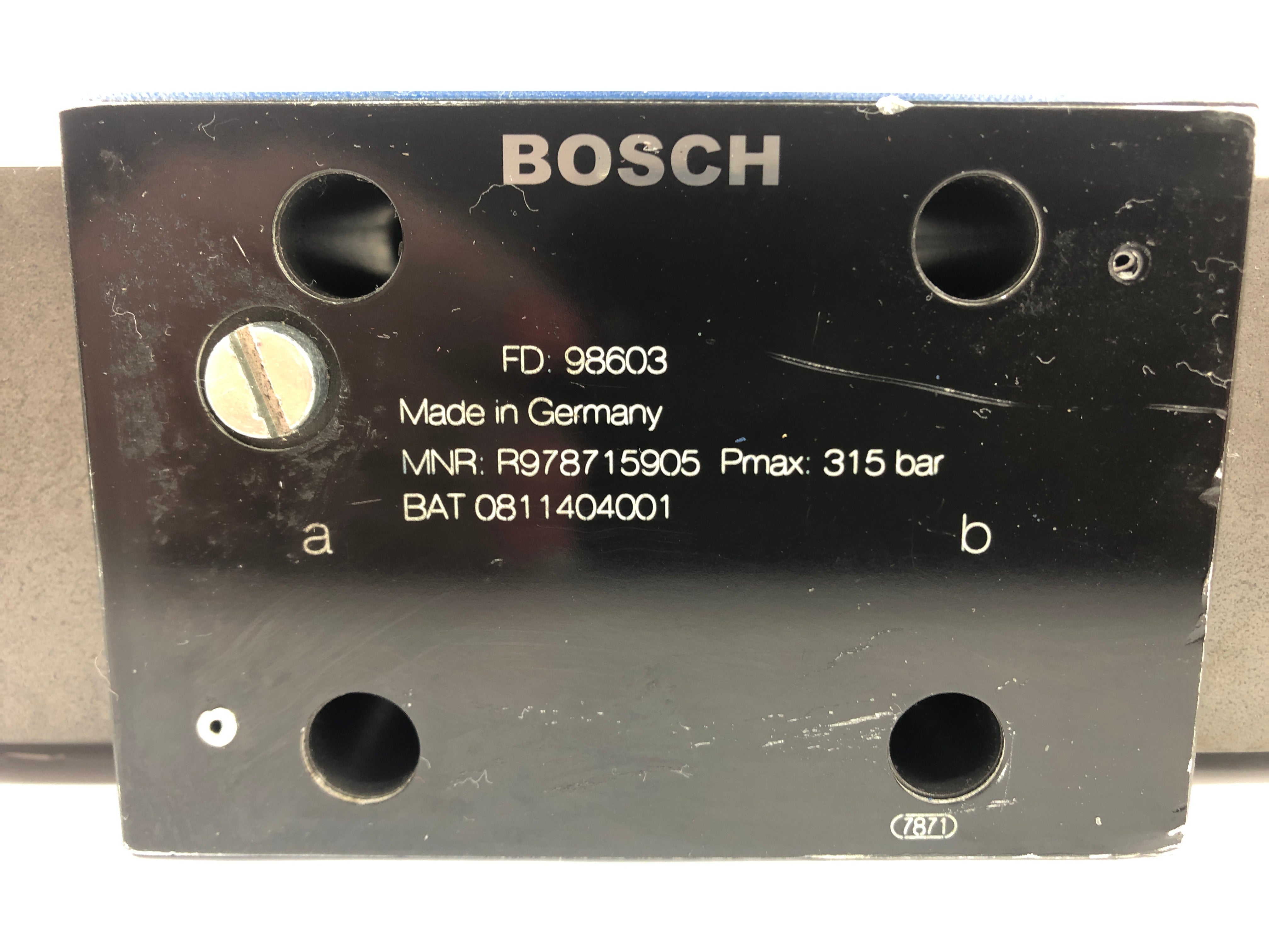 Bosch FD 98603 Pneumatic Selector Valve R978715905 315 bar
