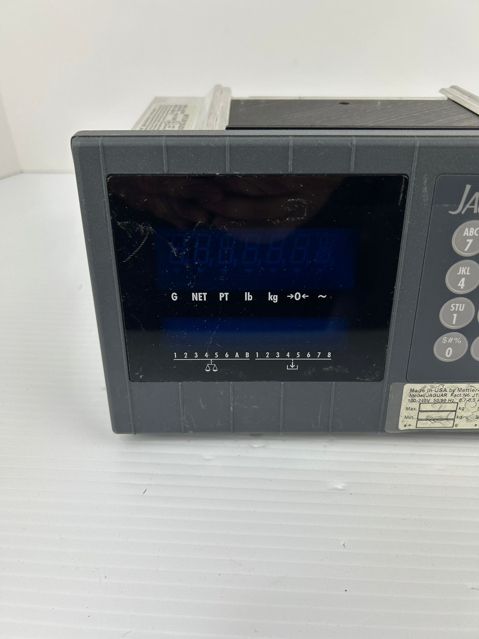 Mettler Toledo JAGUAR Scale Controller Interface Panel Nema 4, Nema 12