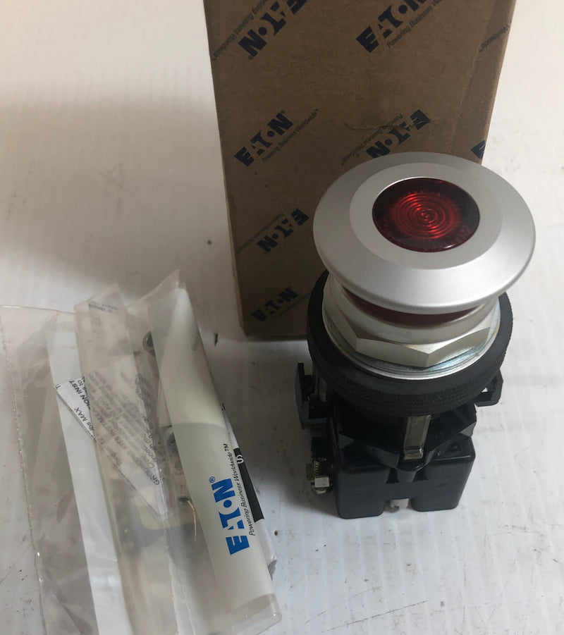 Eaton HT8FBRF7 2 Position Illuminated Push Pull Button Series A1 Red 120V