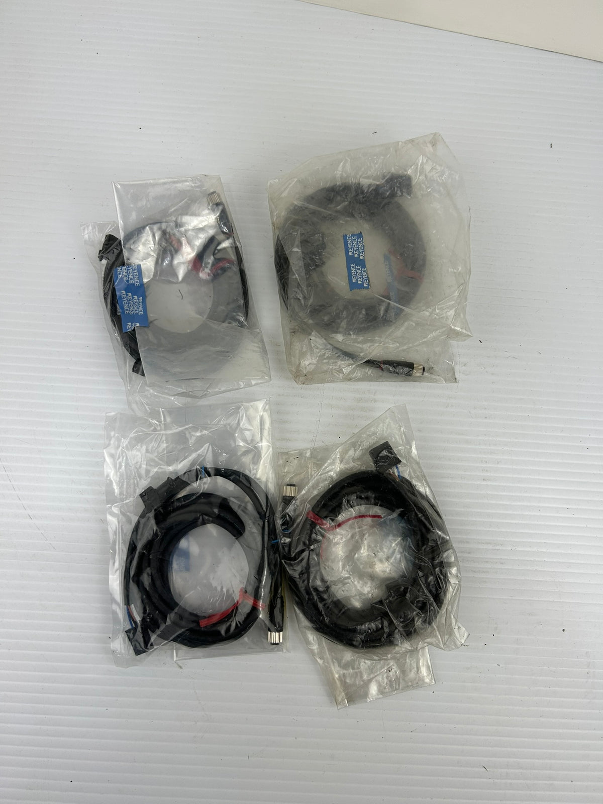 KEYENCE OP-87639 M12 Connector Cable 10M PR-G Photoelectric Sensor - Lot of 4