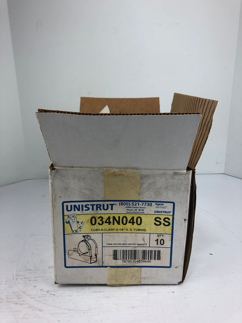 Unistrut Tyco Cush-a-Clamp Clamps 034N040 SS - Box of 10