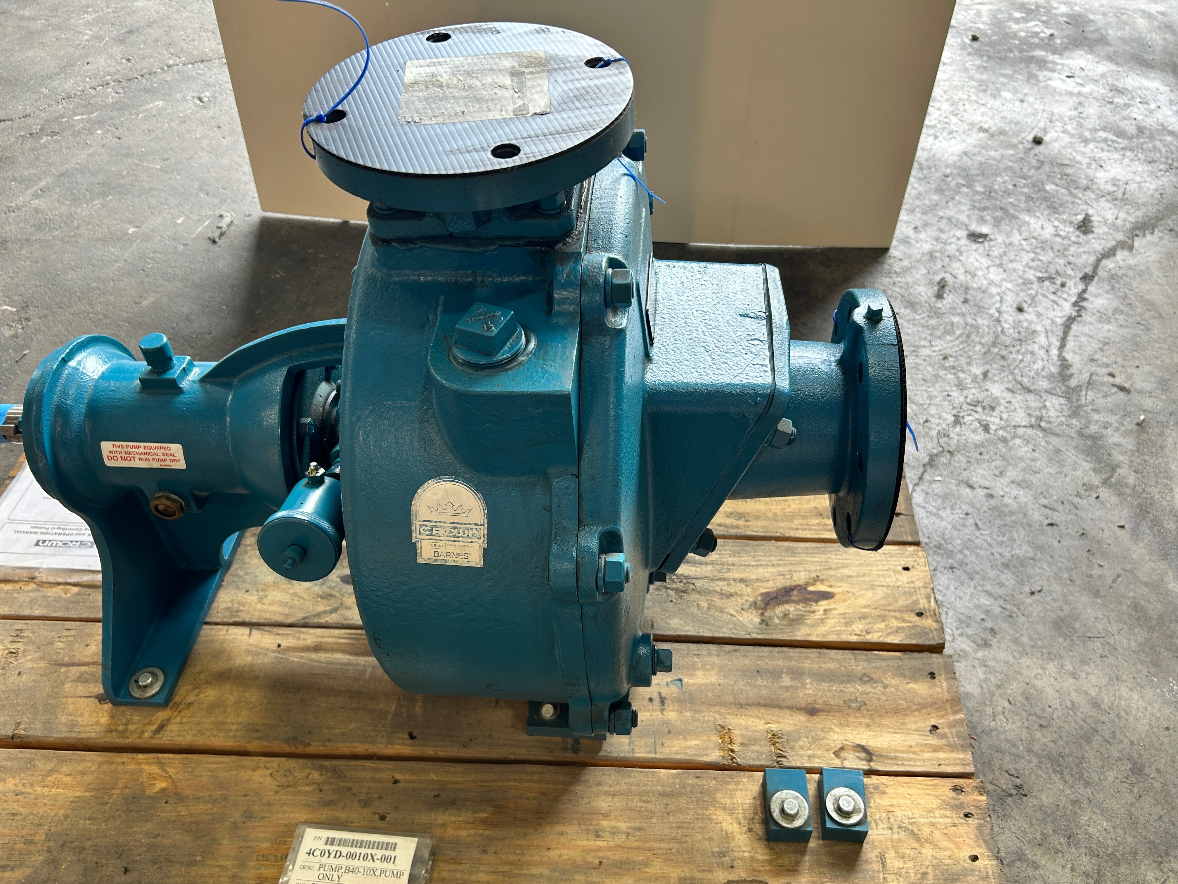 Crane Pumps Crown B40-10X End Suction Centrifugal Pump 4COYD-0010X-001