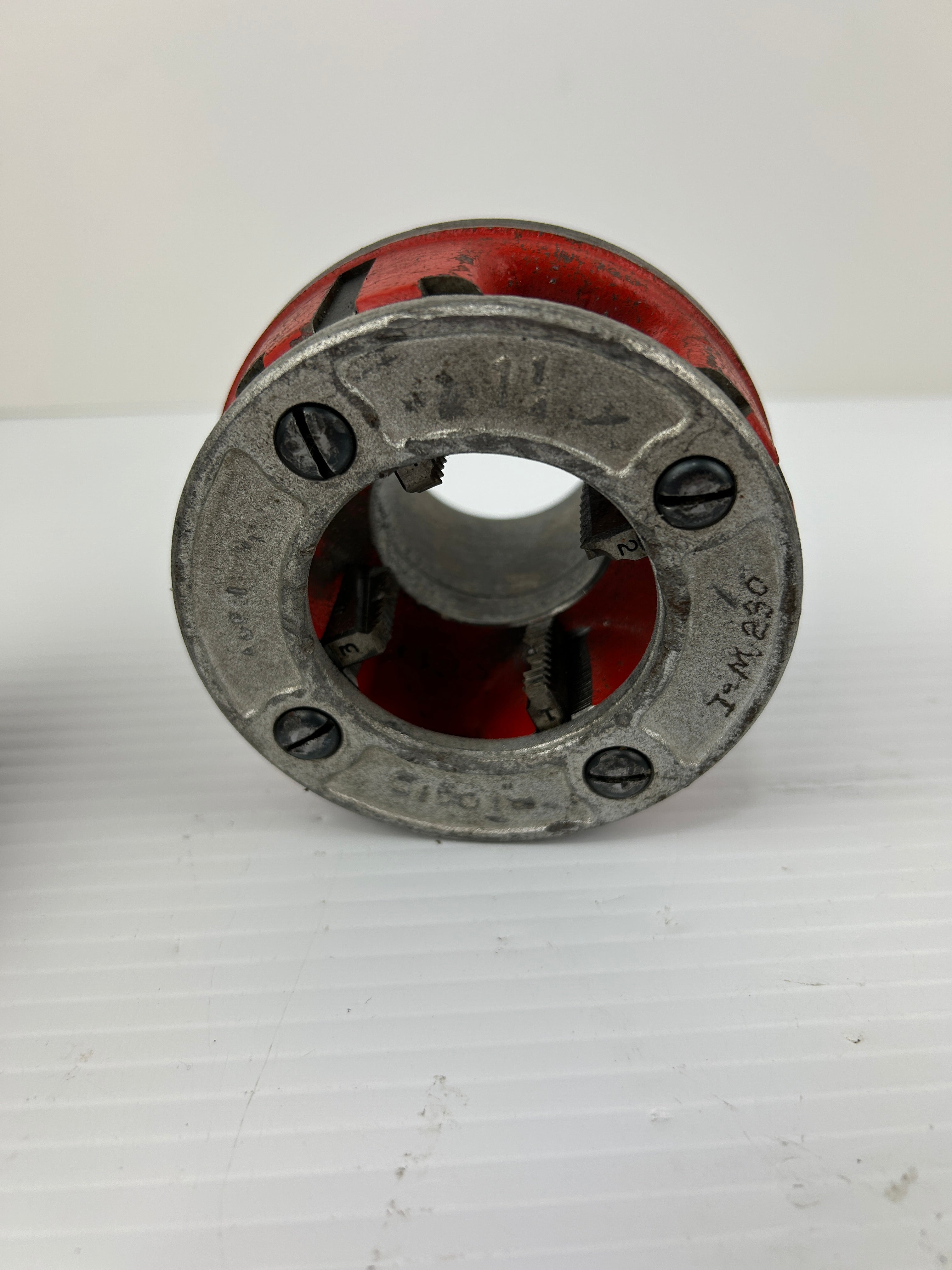 Ridgid 11-R Pipe Threader Ratchet with Handle & #11 1/2" #12 3/4" 1-1/4" Die Set