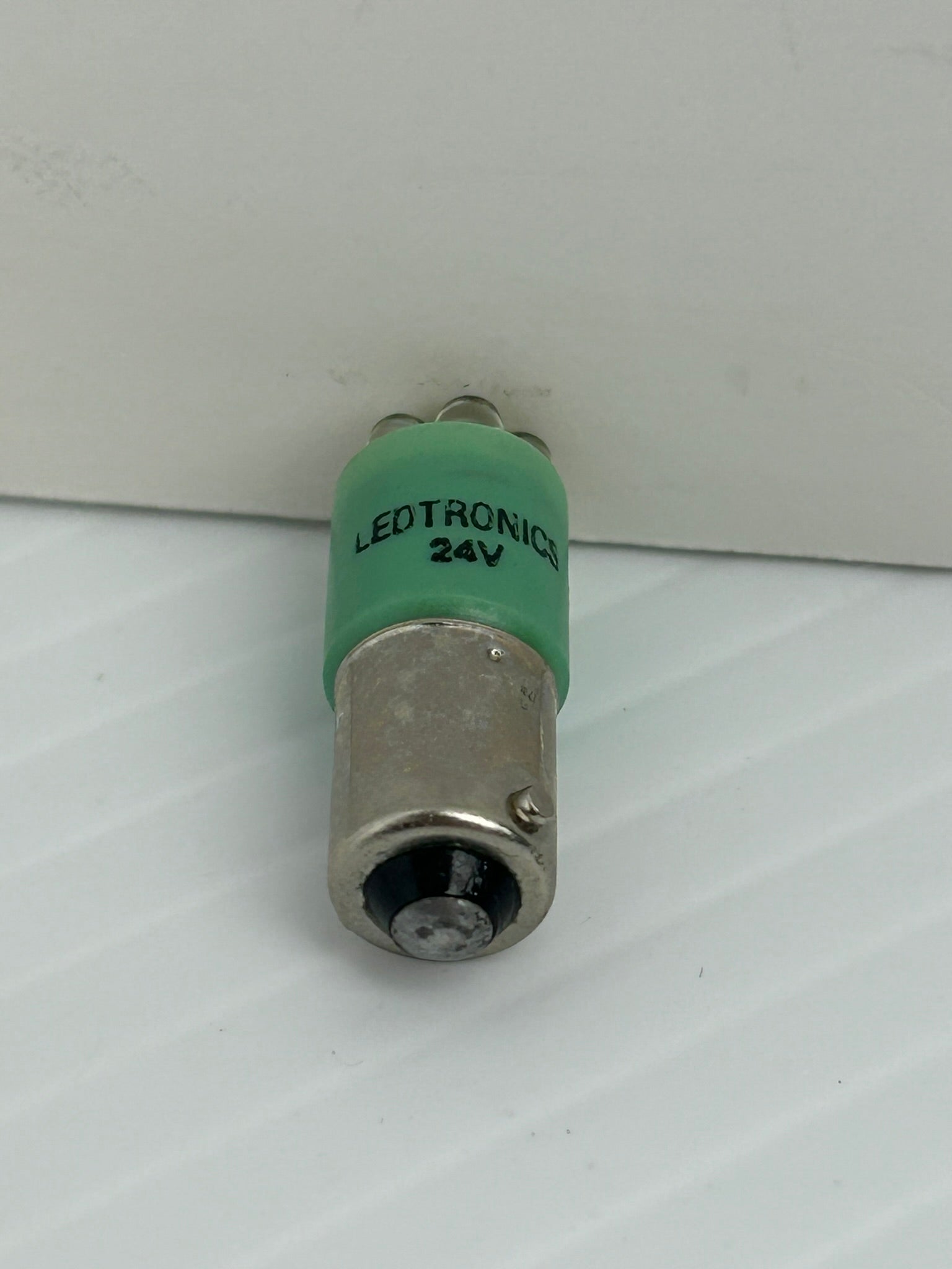 Ledtronics Mini Green LED Lamp Light Bulb 24V - Lot of 8