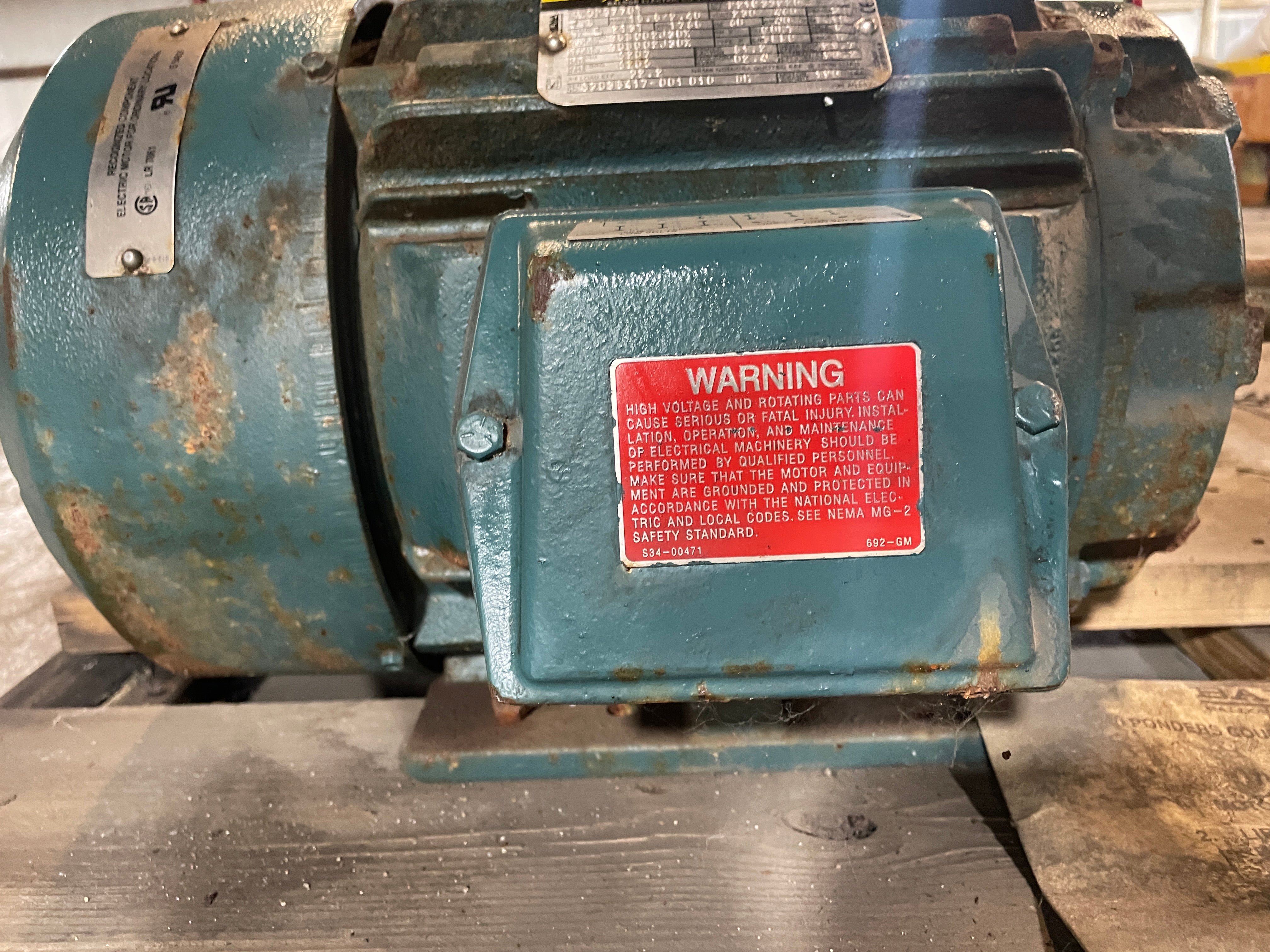 Baldor ECP3770T Motor 7.5 HP 3 Phase 230/460V 1765 RPM 213T