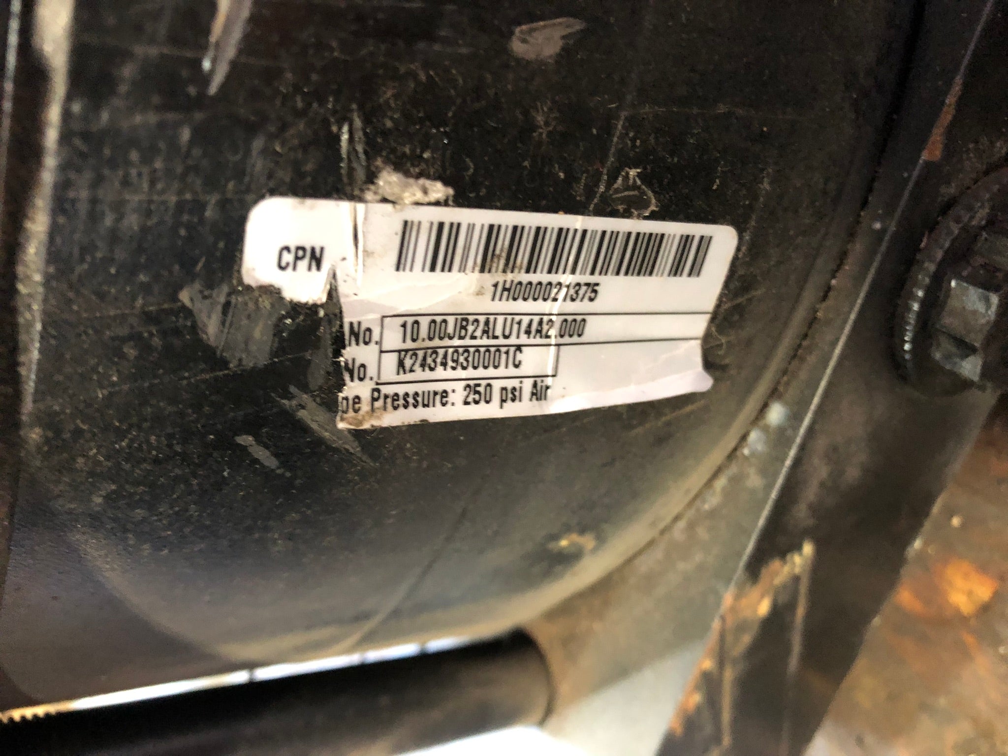 Parker K2434930001C Hydraulic Cylinder 10.00JB2ALU14A2.000
