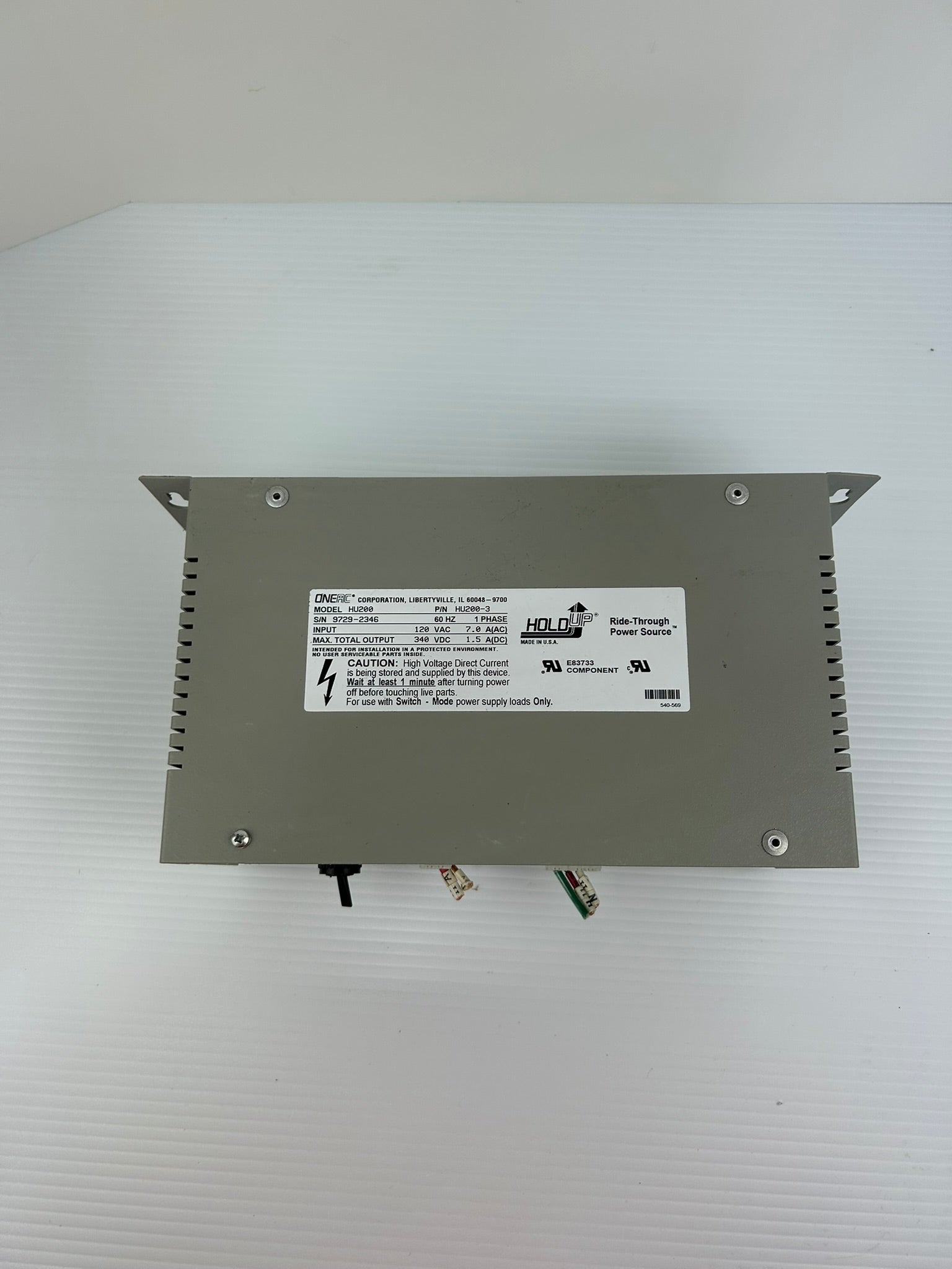 OneAC HU200 Ride-Through Power Source Power Supply Hold Up HU200-3