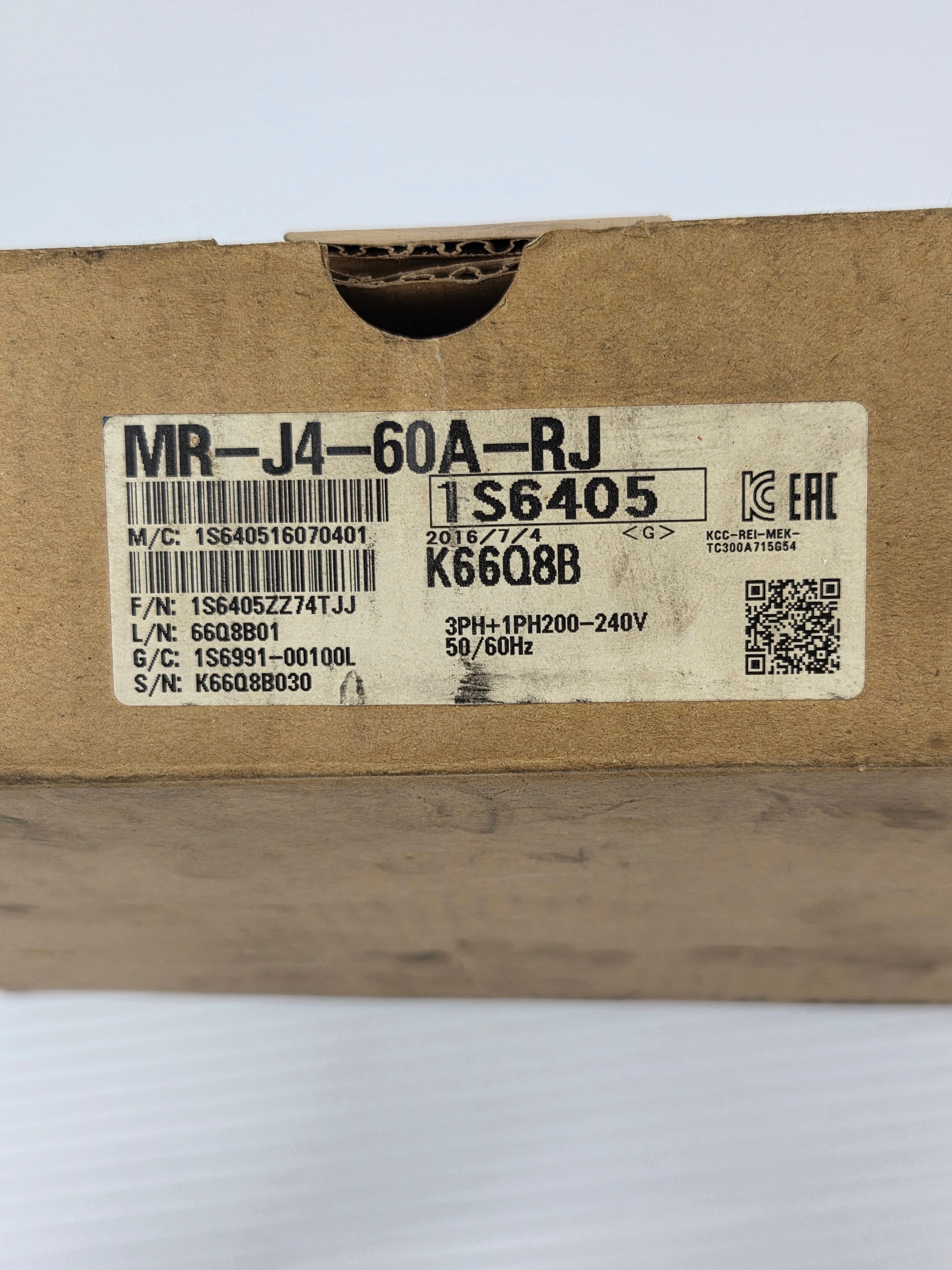 Mitsubishi MR-J4-60A-RJ MELSERVO-J4 AC Servo Amplifier Drive 600W 200-240V