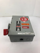 GE TH3361 Model 10 Heavy Duty Safety Switch with (3) Fusetron Fuses FRS20 480V