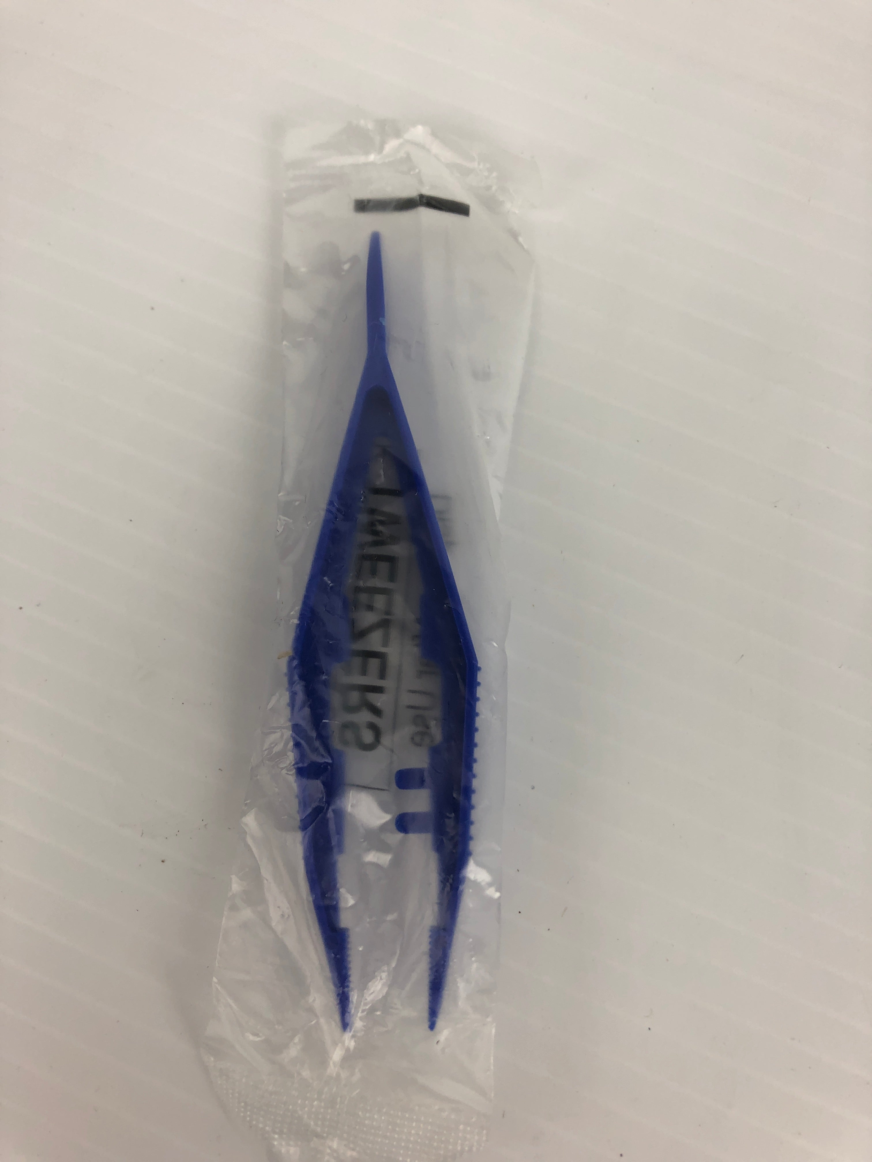 Mediqu IN100956 Blue Disposable Tweezers - Lot of 72