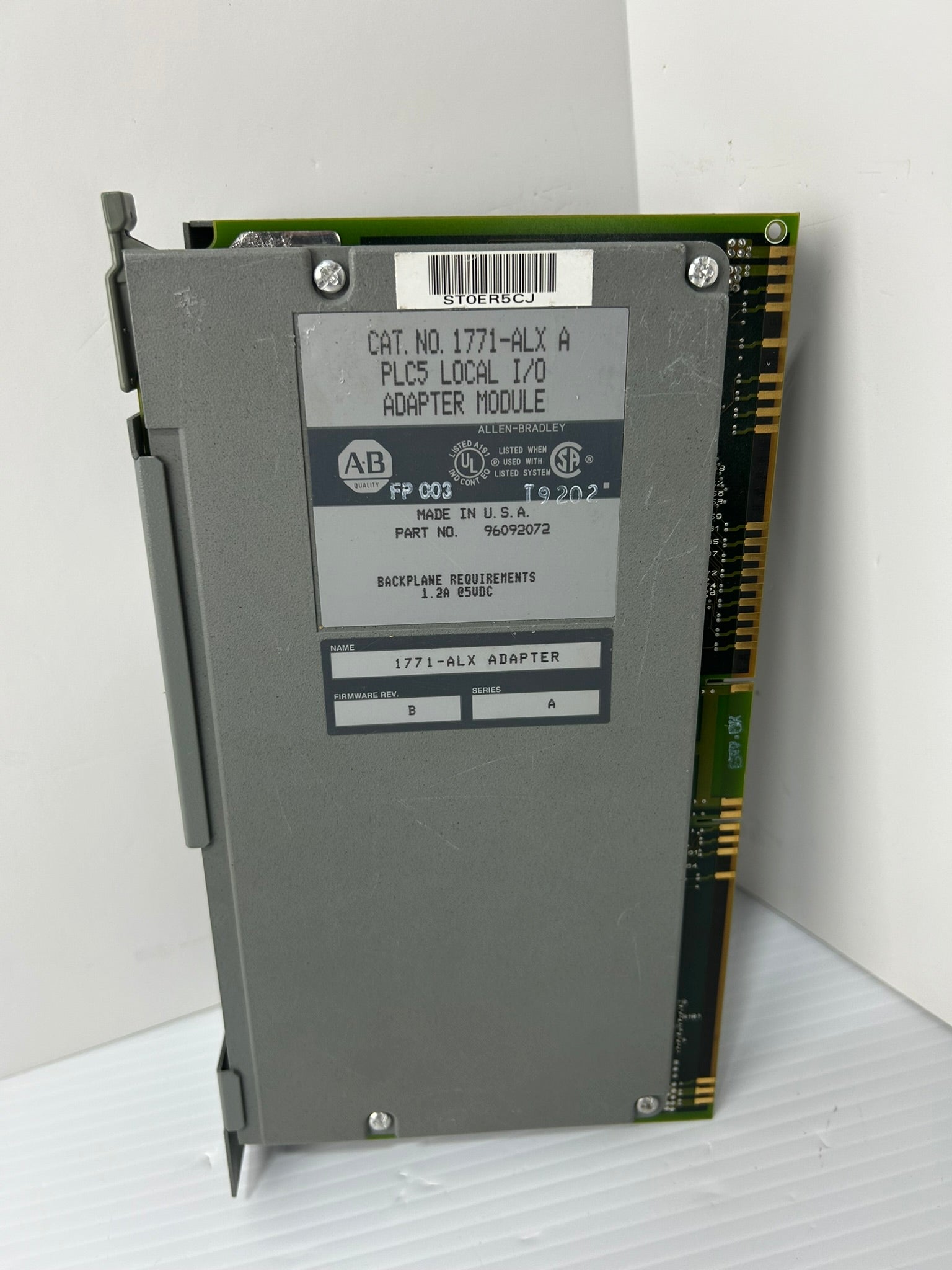 Allen-Bradley 1771-ALX PLC5 Local I/O Adapter Module Series A Rev B