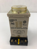 Omron H3BA-8 Timer Relay with Base 0-5 Sec & 0-10 Sec 250V 5A 50/60Hz - Lot of 2